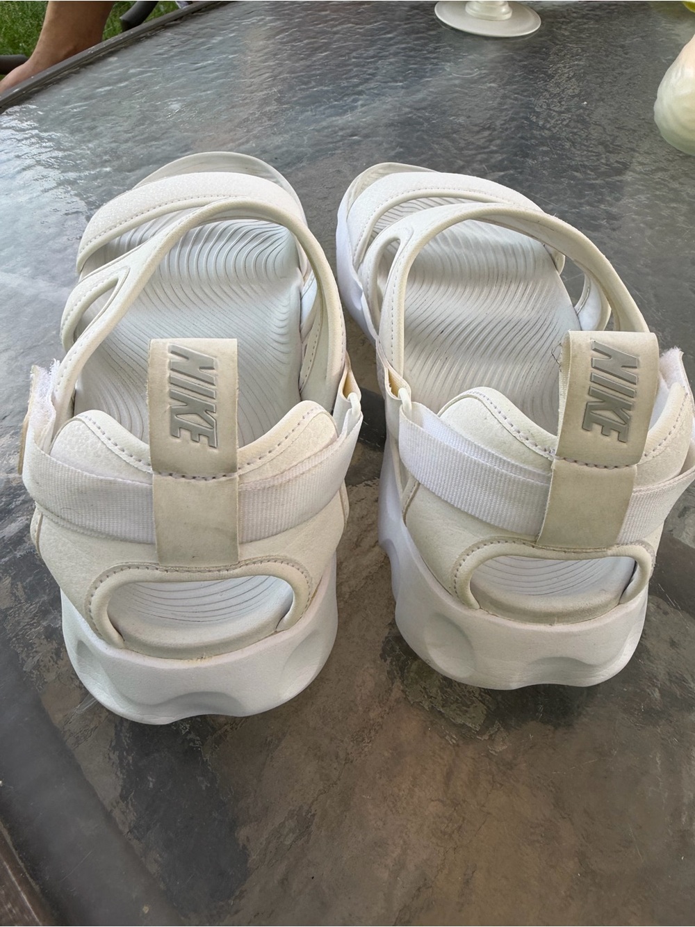 Nike White Women's Athletic Slide Sandals - Picture 3 of 16